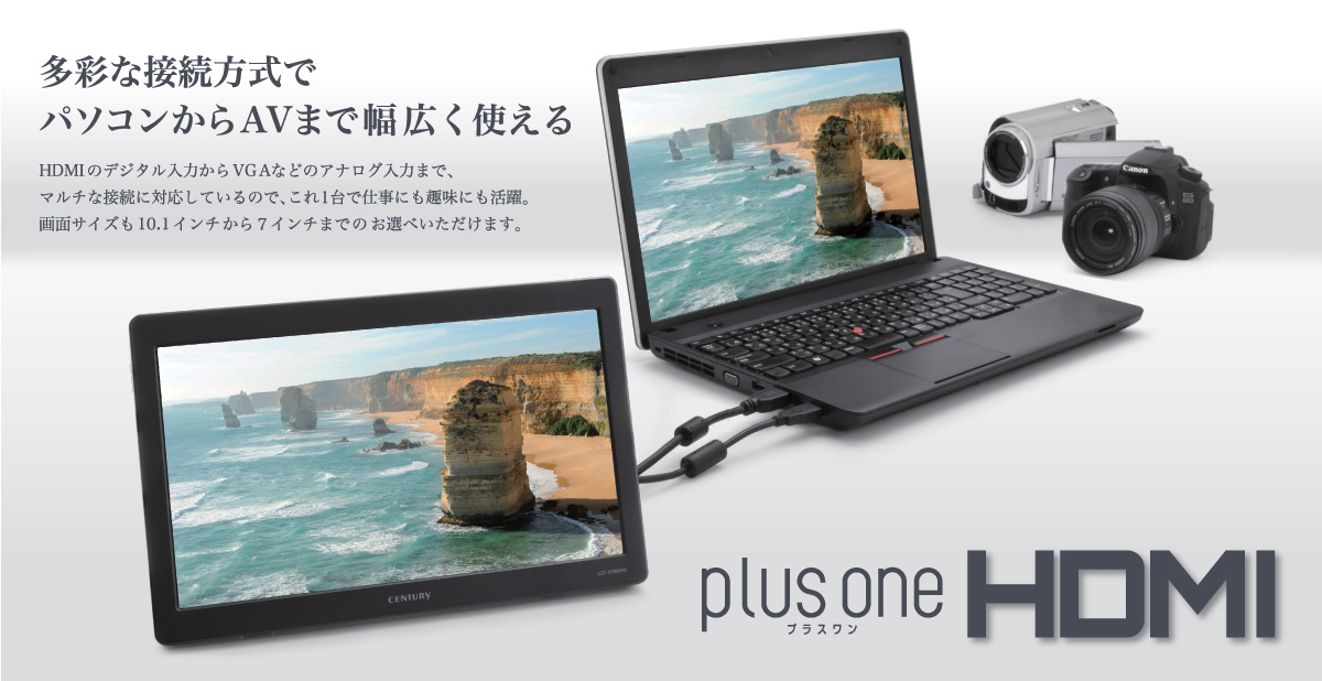 HDMIマルチモニター plus one プラスワン HDMI